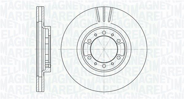 MAGNETI MARELLI stabdžių diskas 361302040402